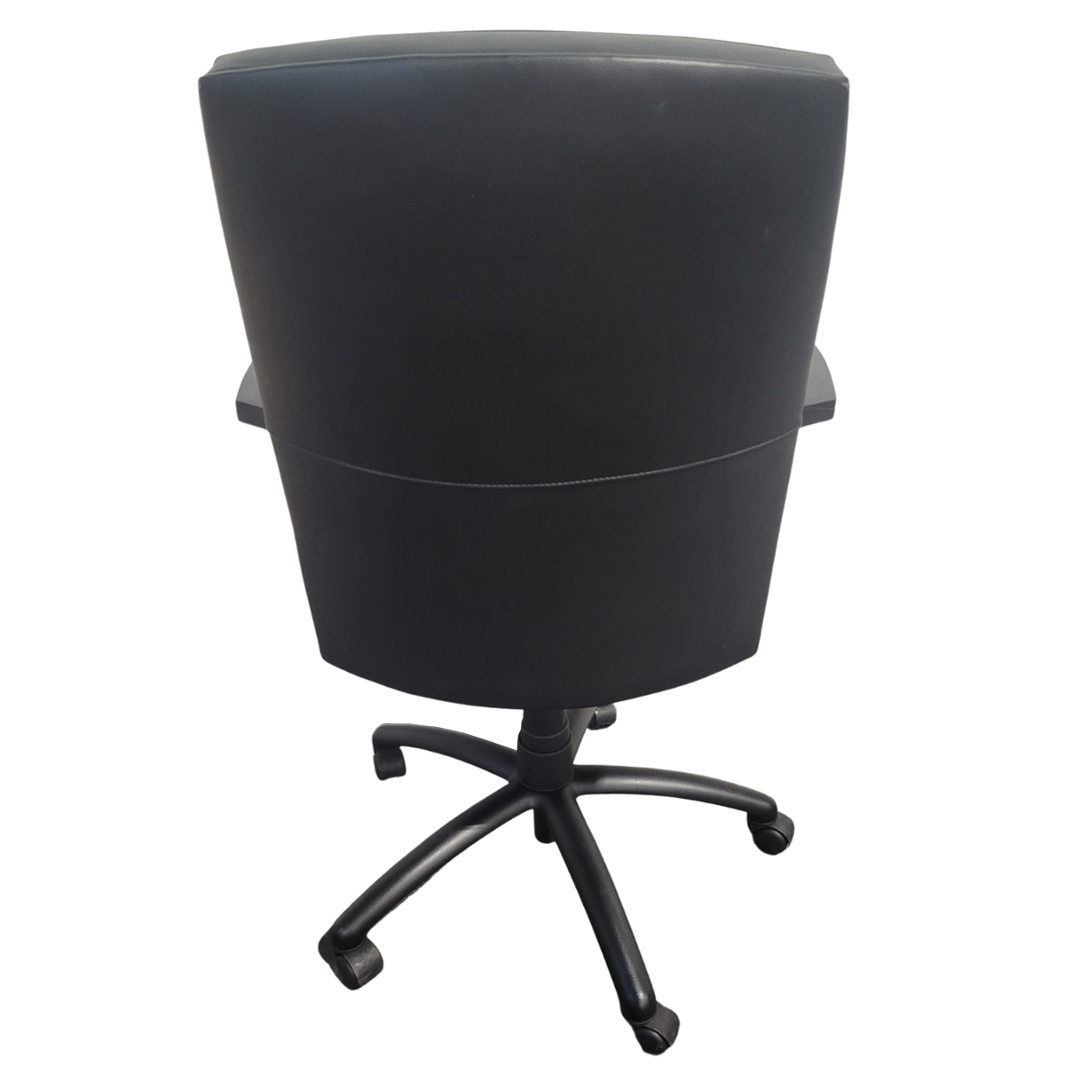 Gunlocke MidBack Black Vinyl Conference Chair Office Furniture Plus