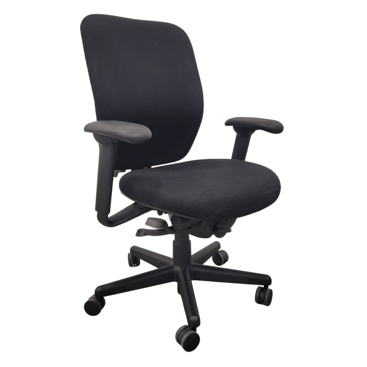 National Task Chair W/ Black Upholstered Back & Seat Office Furniture Plus Texas Furniture Store