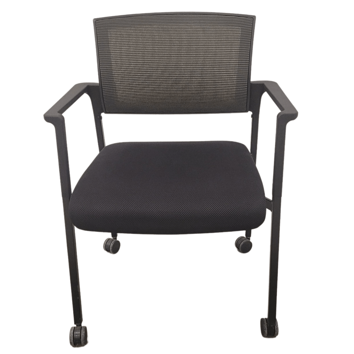 Compel Speedy Series Meshback Side Chair W/ Casters Office Furniture
