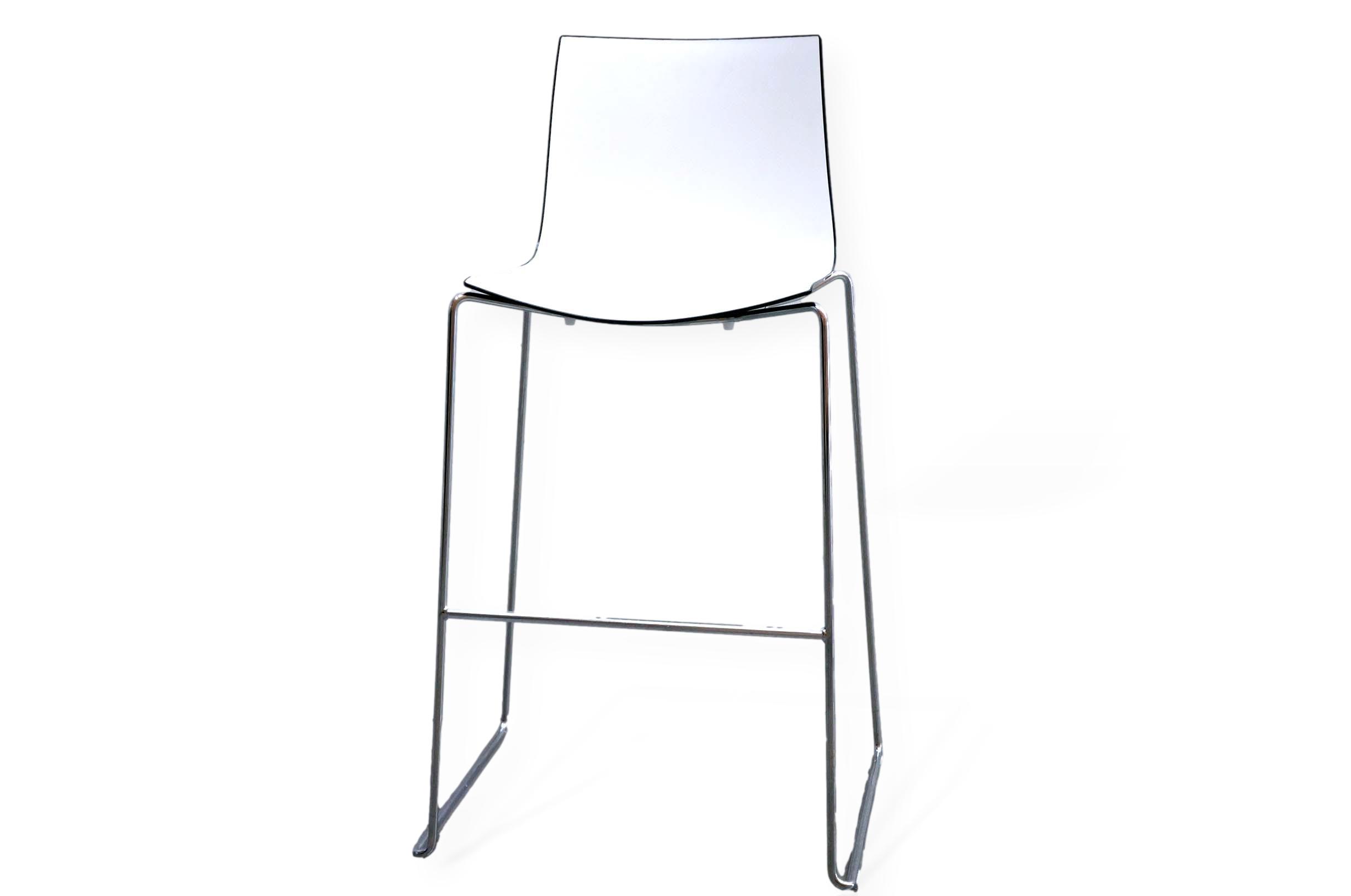 Arper Catifa 46 Counter Stool In White & Black Office Resale