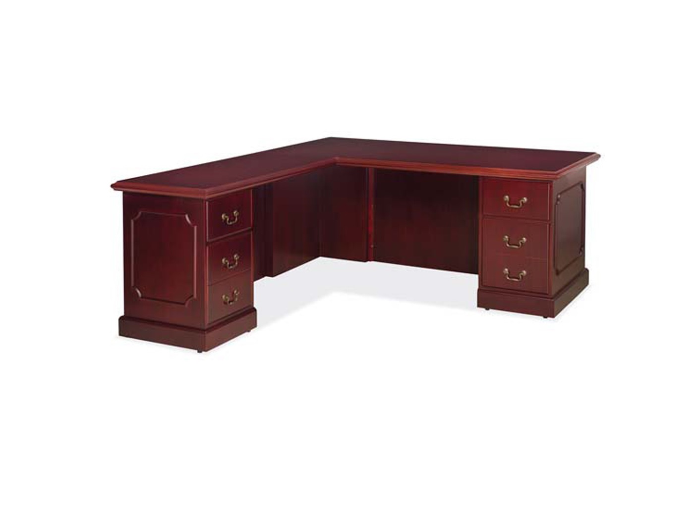 OfficeSource Abbey Collection L Shape Desk Wood Veneer Left or Right Handed New! Office