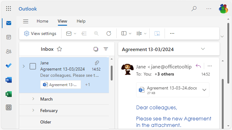 How to display and hide the Reading pane Microsoft Outlook undefined