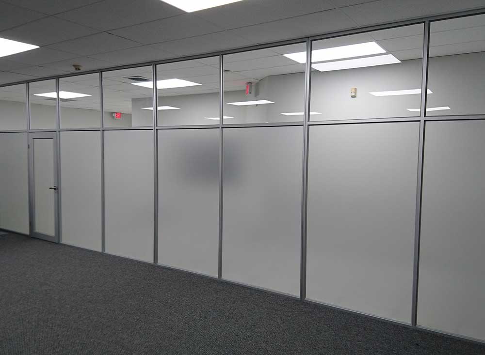 Frosted Glass Vinyl Partition In Office Frosted Glass Office Door