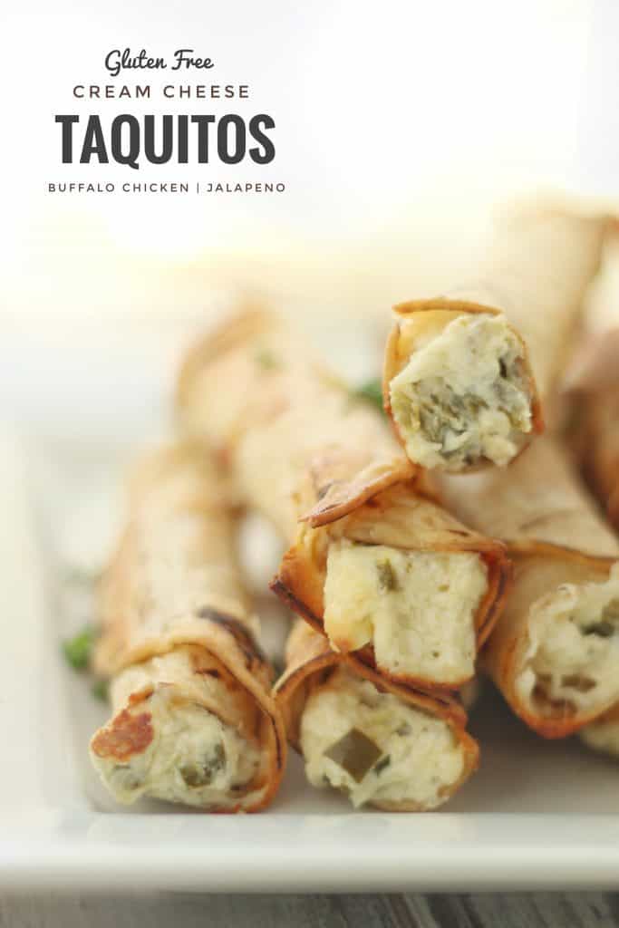 Gluten Free Cream Cheese Taquitos Recipe Buffalo Chicken & Jalapeno