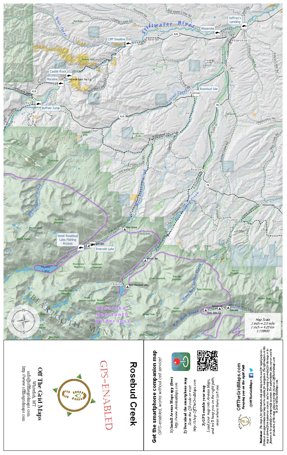 Rosebud Creek OffTheGridMaps