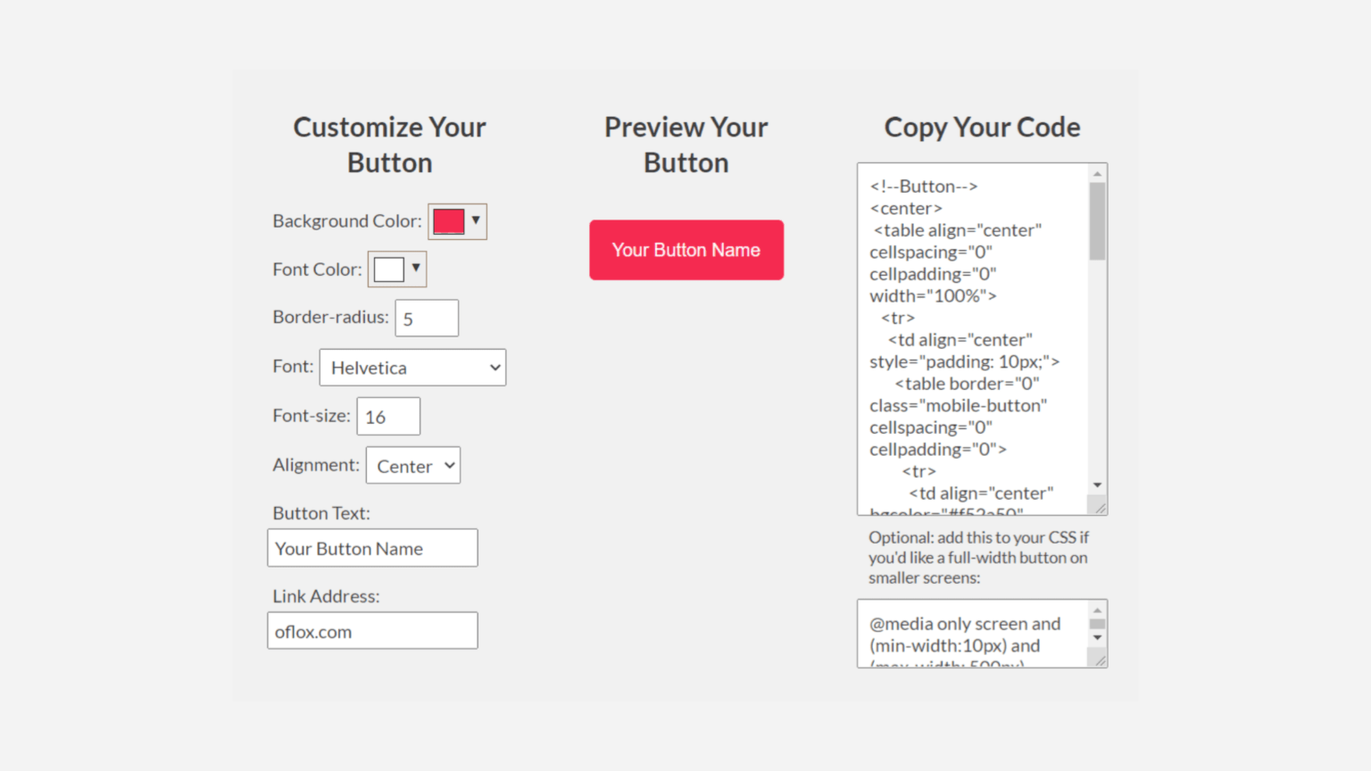 (No1) HTML Button Generator With Link + CSS For Free!