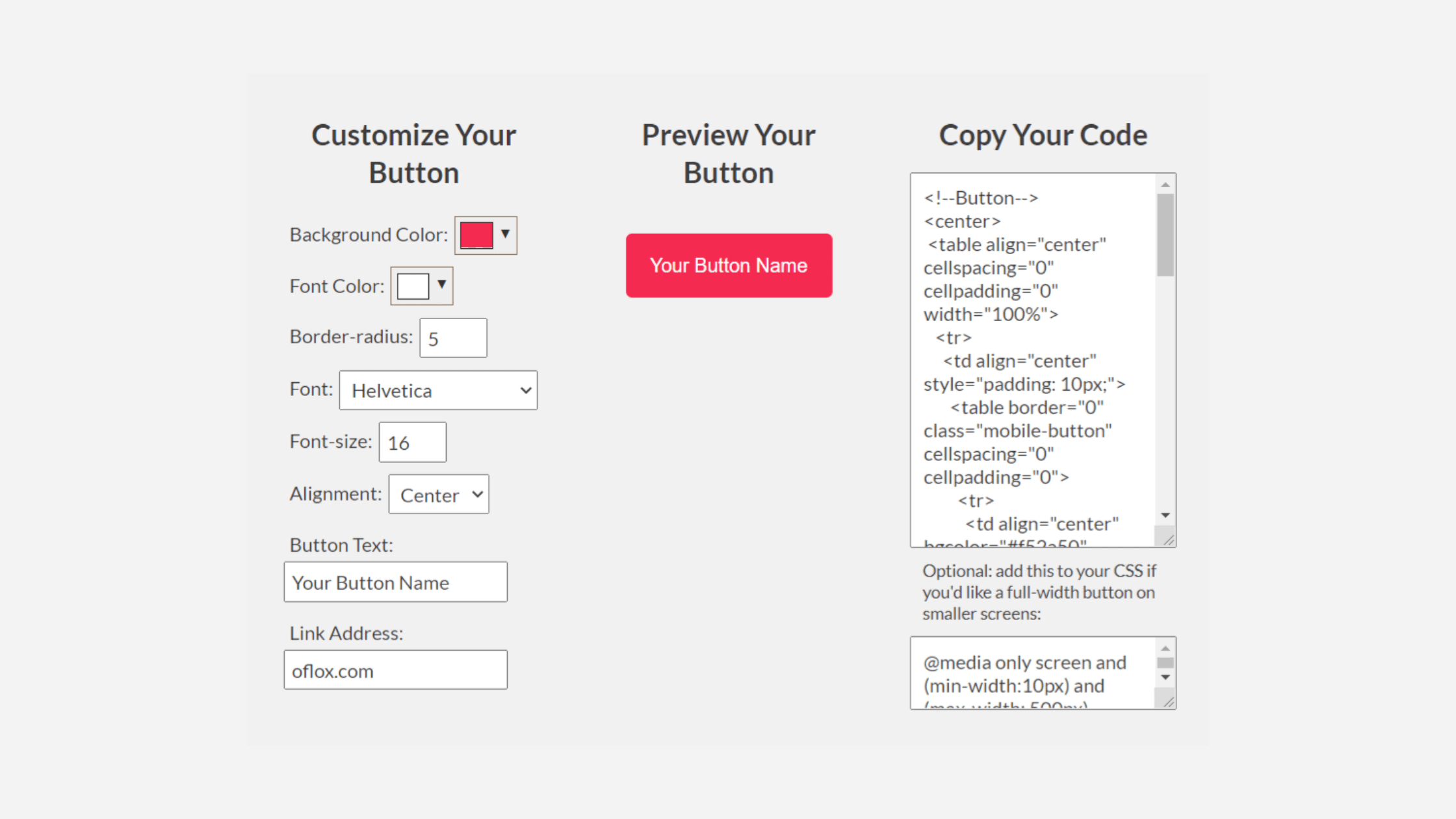 (No1) HTML Button Generator With Link + CSS For Free!