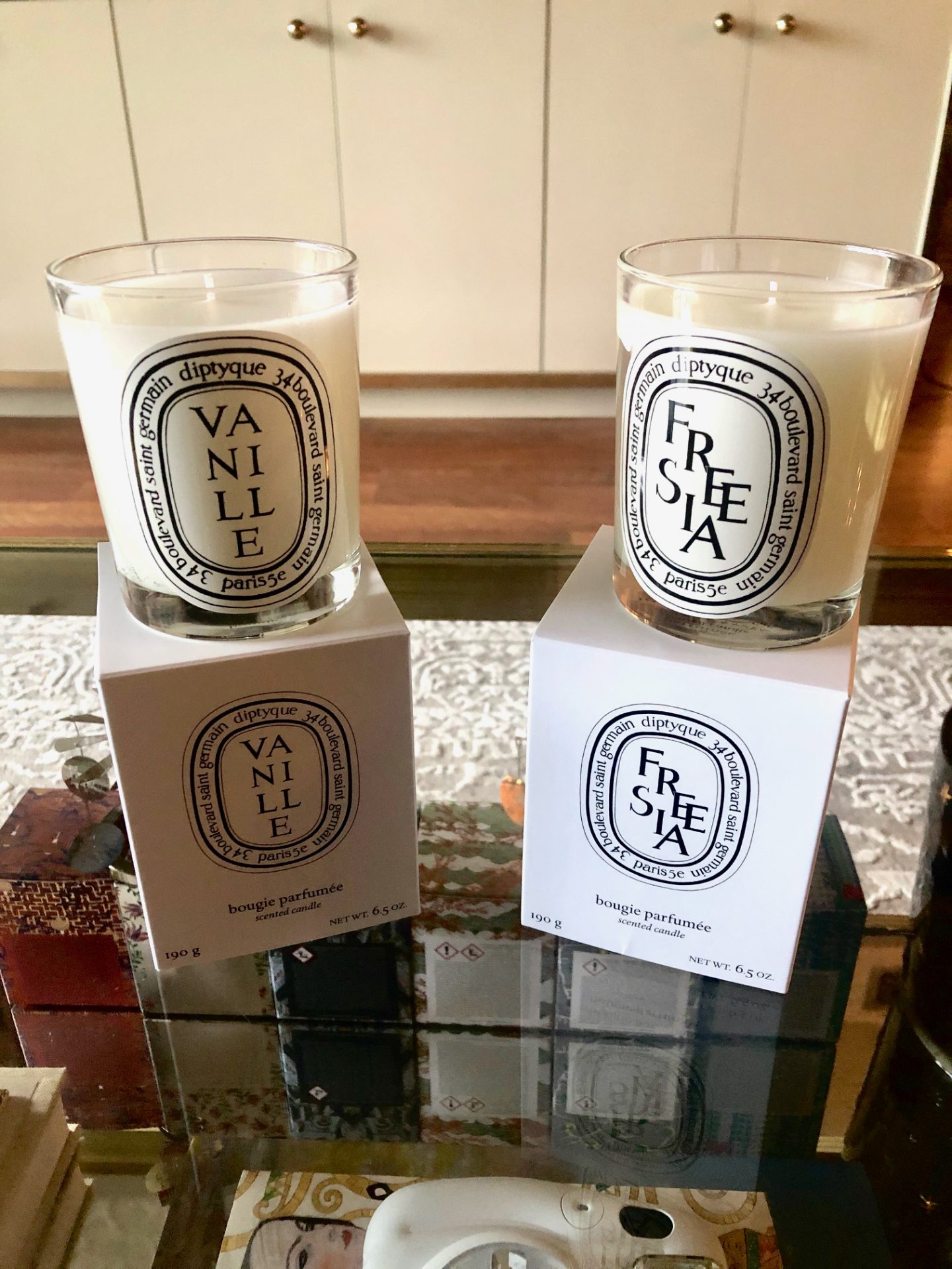 Spring Candles Byredo Bibliothèque & Diptyque Vanille and Freesia of