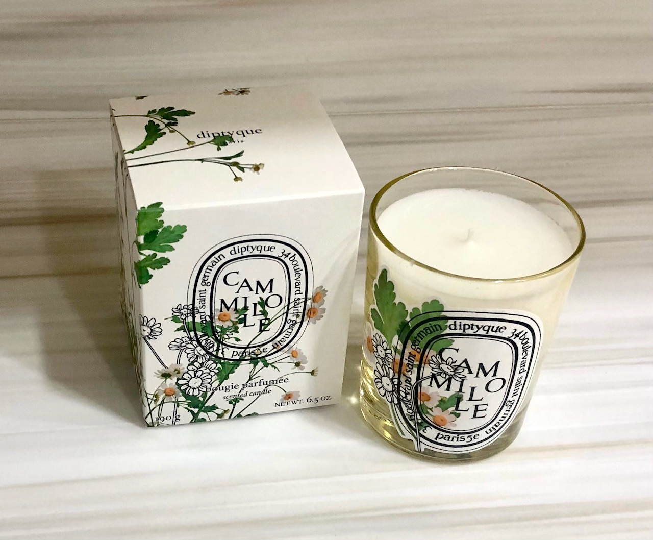 Diptyque Chamomile and Litchi Limited Edition Candles of the comely