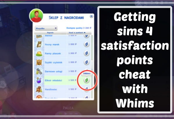 [Working] Sims 4 Satisfaction Points Cheat (February 2021)