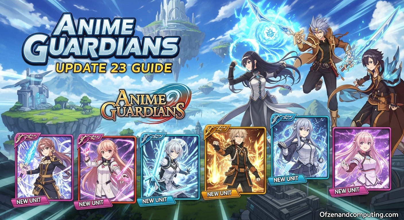 Anime Guardians Update 23 Guide March 2026 New Units Codes