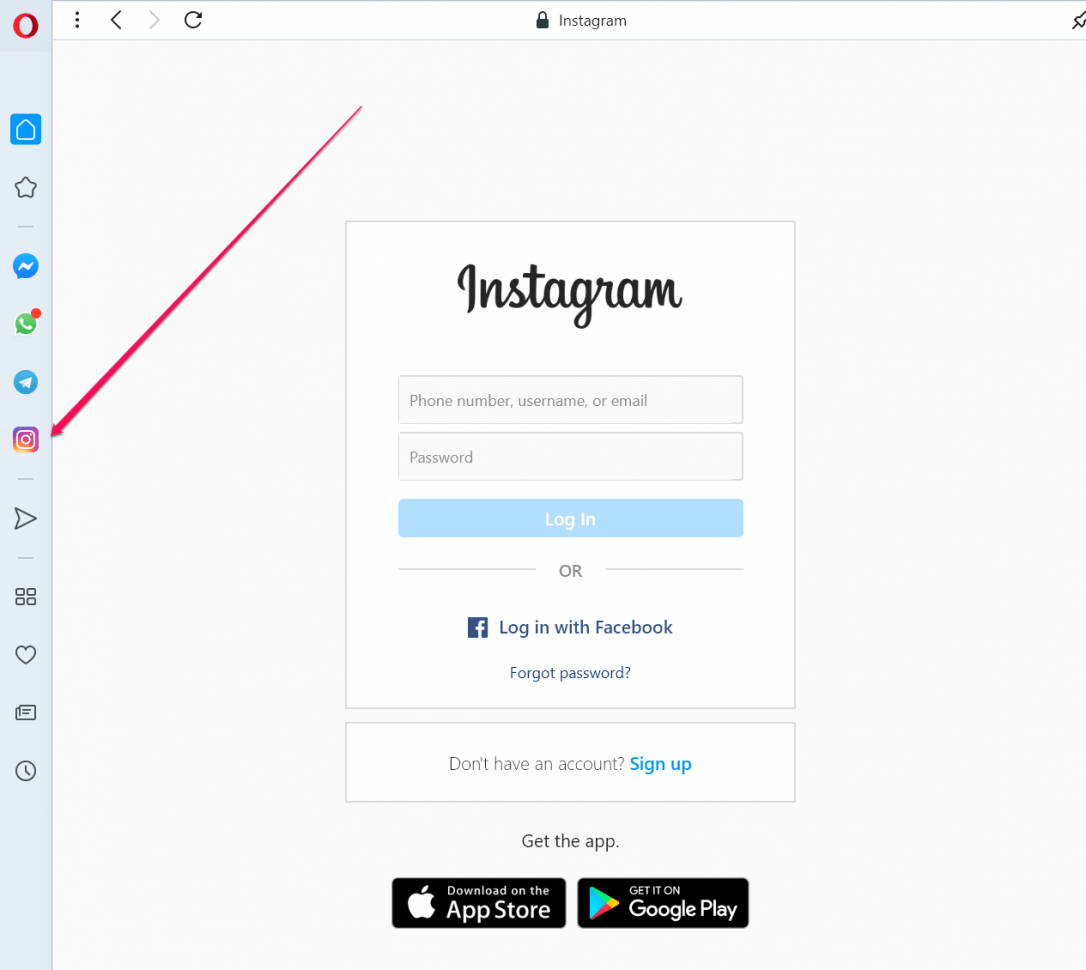 Opera Instagram Sidebar Shortcut Lets You Access Instagram On Computer