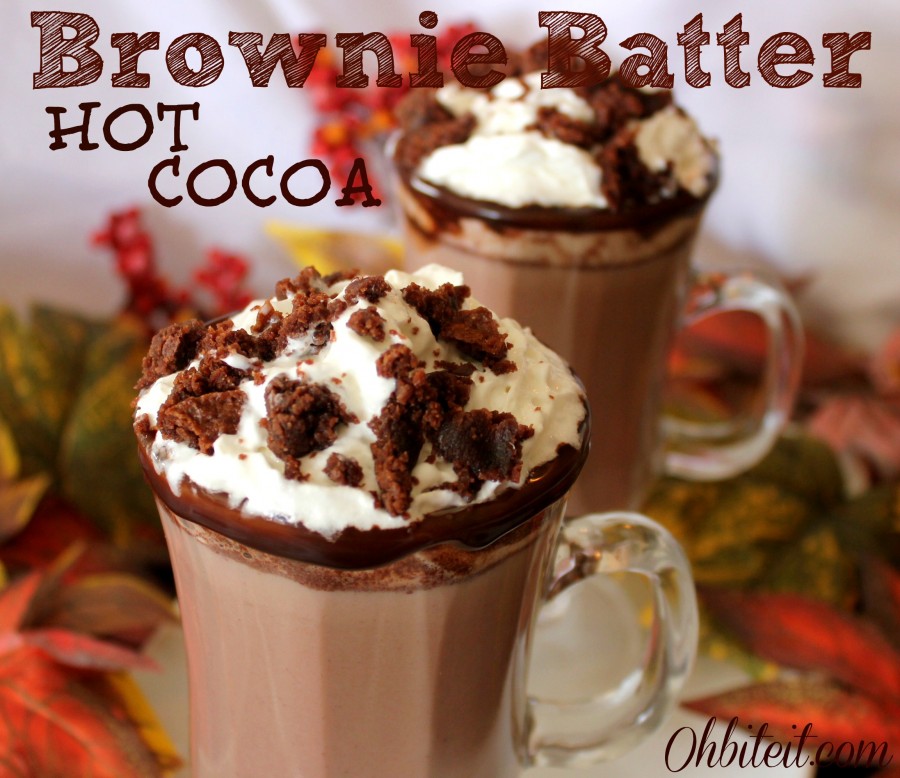 Brownie Batter Hot Cocoa! Oh Bite It