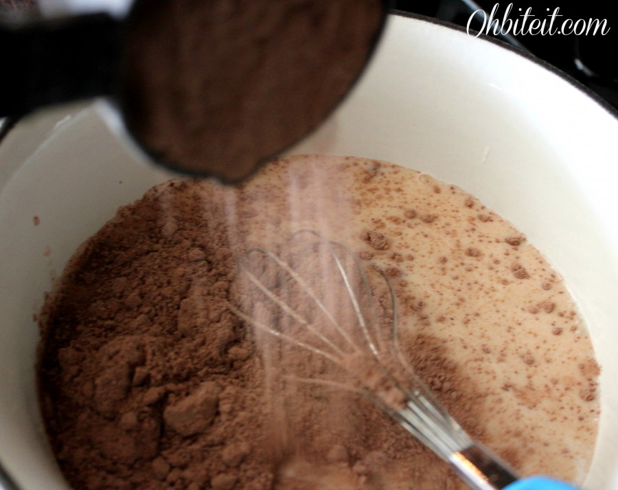 Brownie Batter Hot Cocoa! Oh Bite It