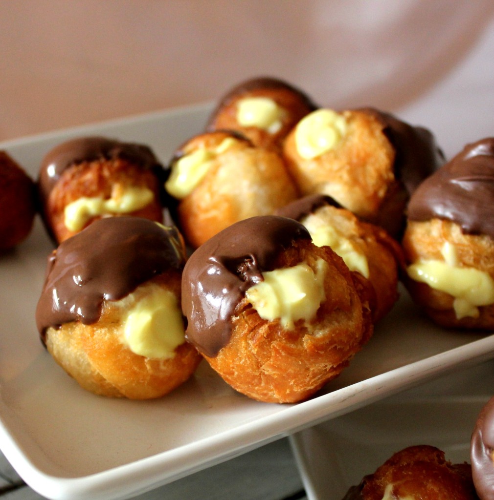 boston cream filled donuts