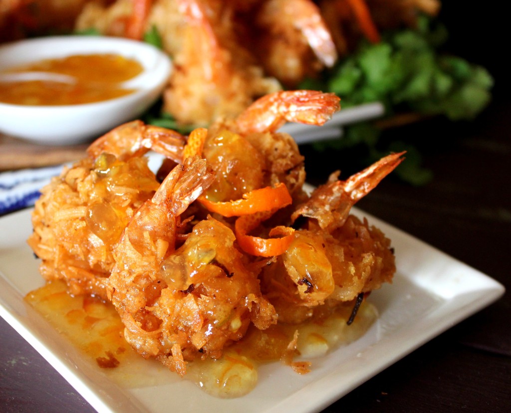 Coconut Fried Shrimp..with Orange Wasabi Marmalade! Oh Bite It