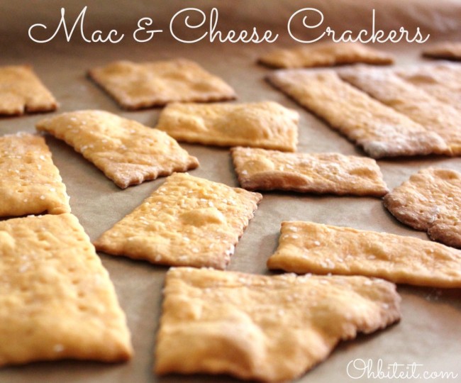 Mac & Cheese Crackers! Oh Bite It