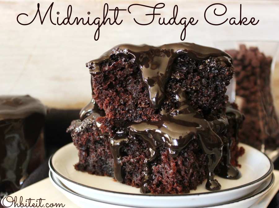Midnight Fudge Cake! Oh Bite It