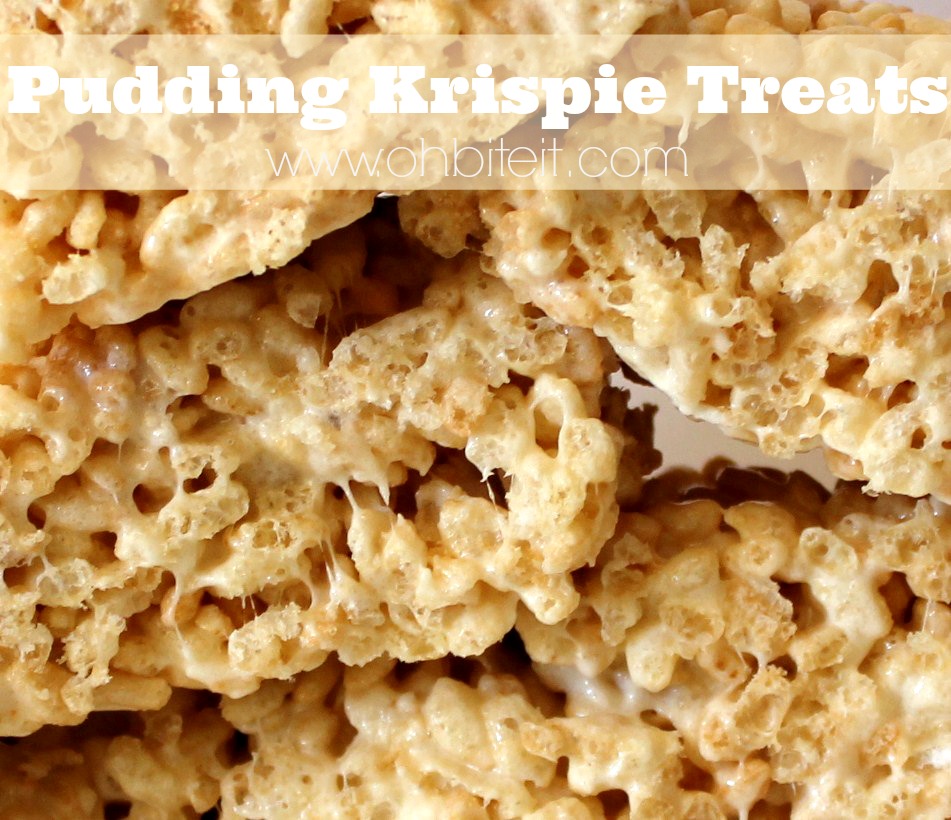Pudding Krispie Treats! Oh Bite It
