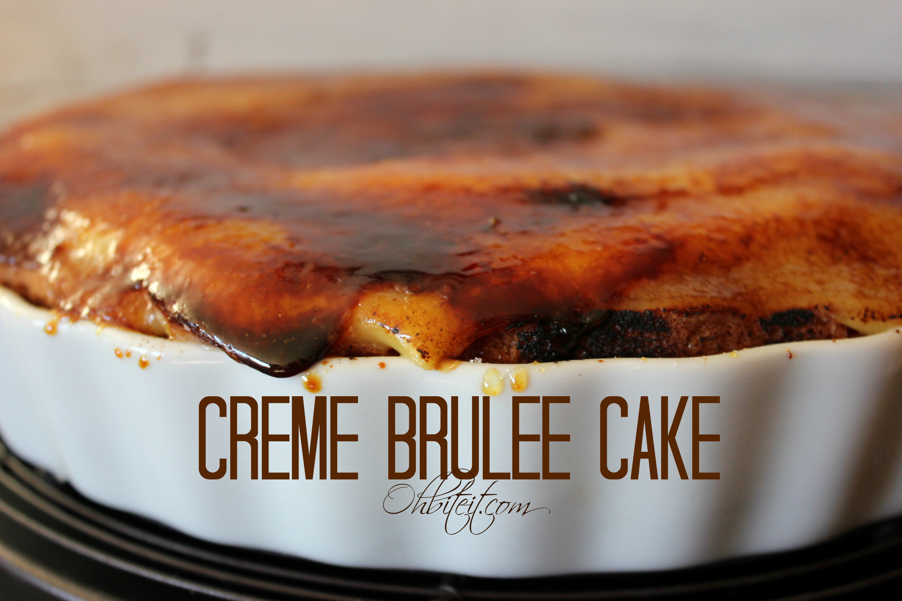 Creme Brulee Cake! Oh Bite It