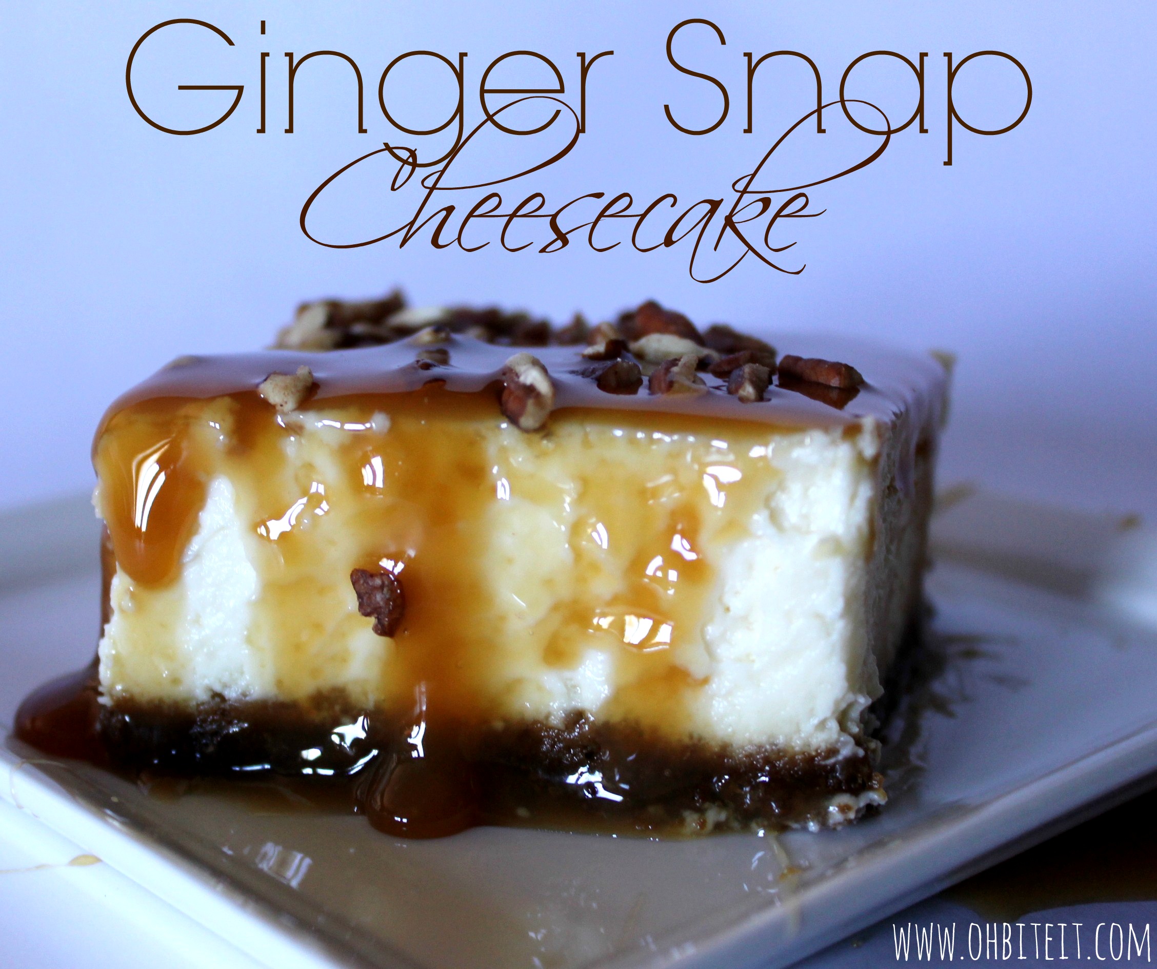 Ginger Snap Cheesecake! Oh Bite It