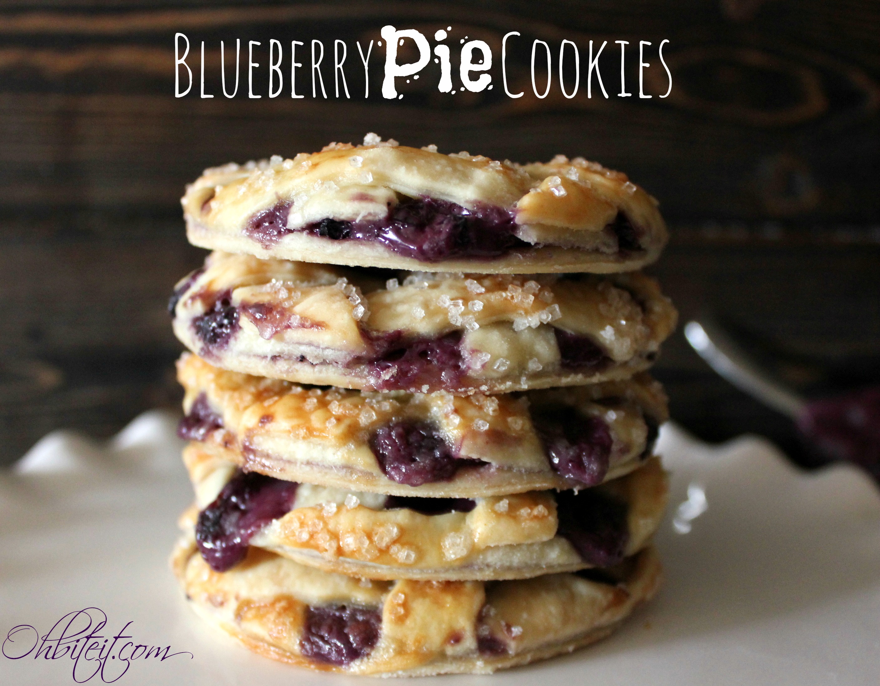 Blueberry Pie Cookies! Oh Bite It