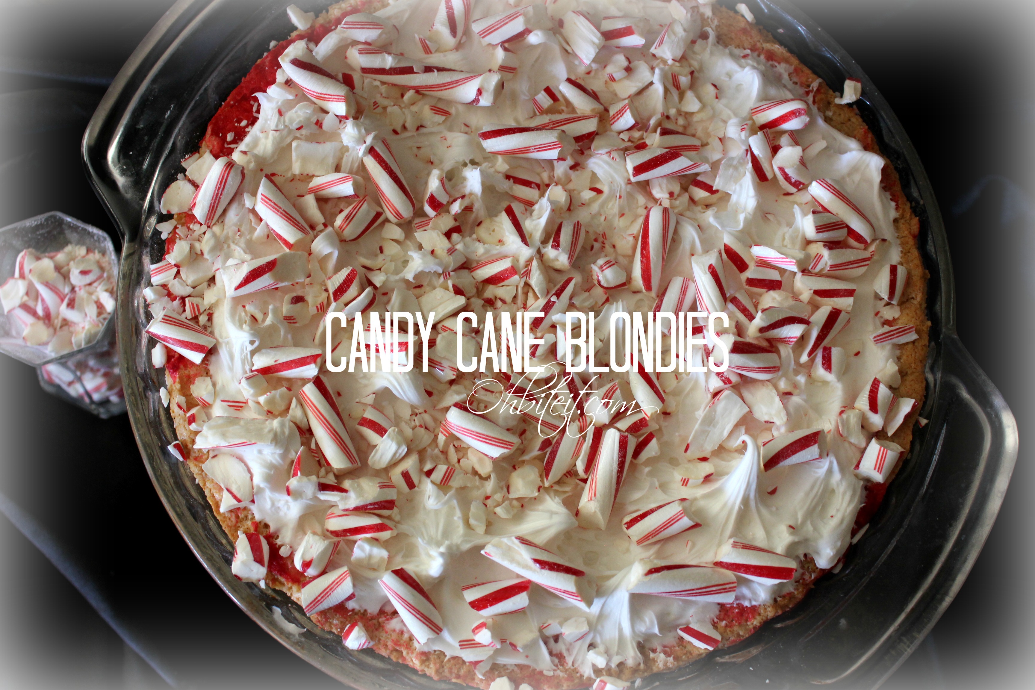 Candy Cane Blondies! Oh Bite It