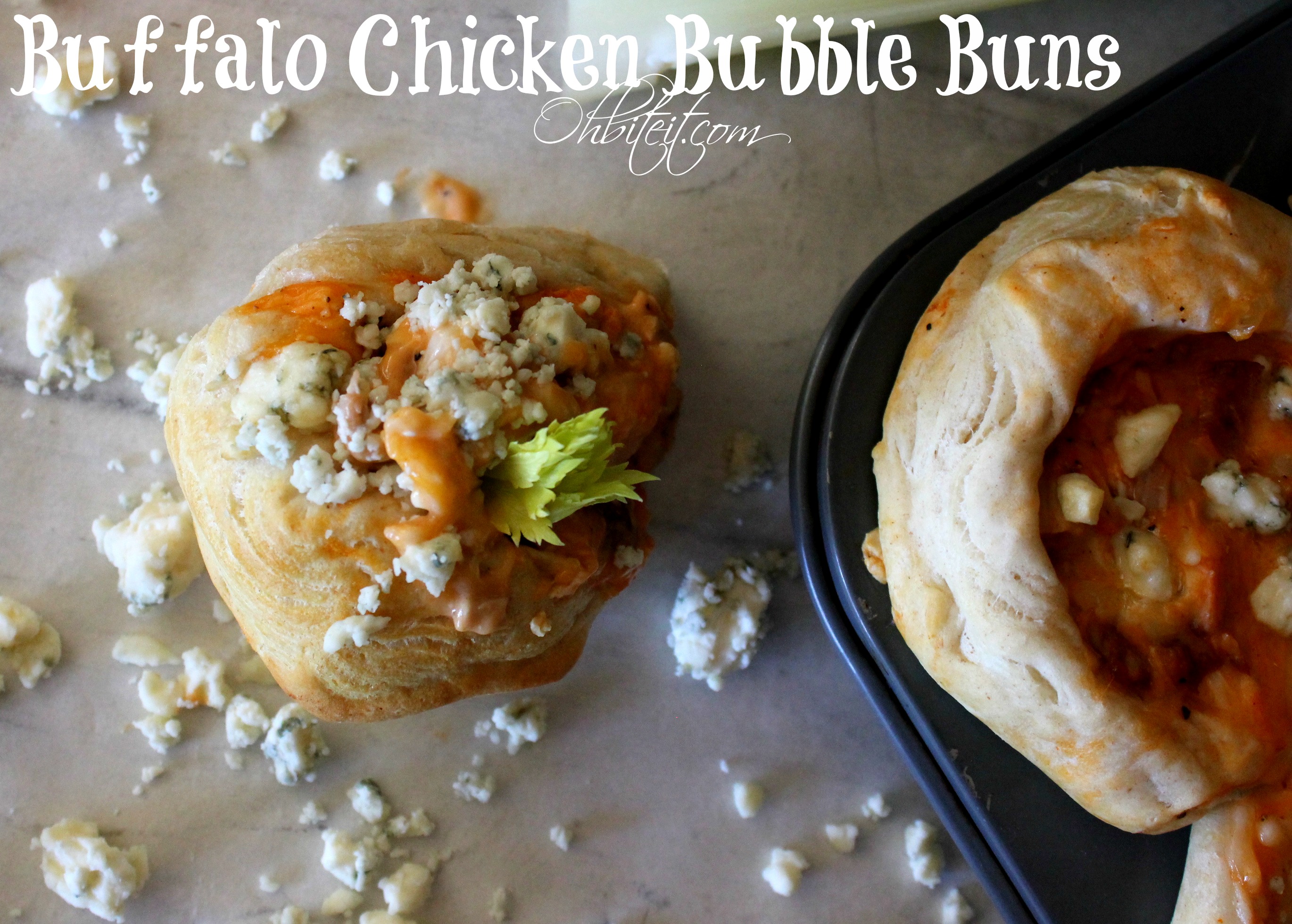 Buffalo Chicken Bubble Buns! Oh Bite It