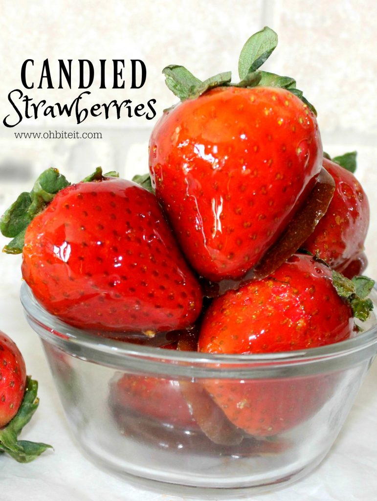 Candied Strawberries! Oh Bite It
