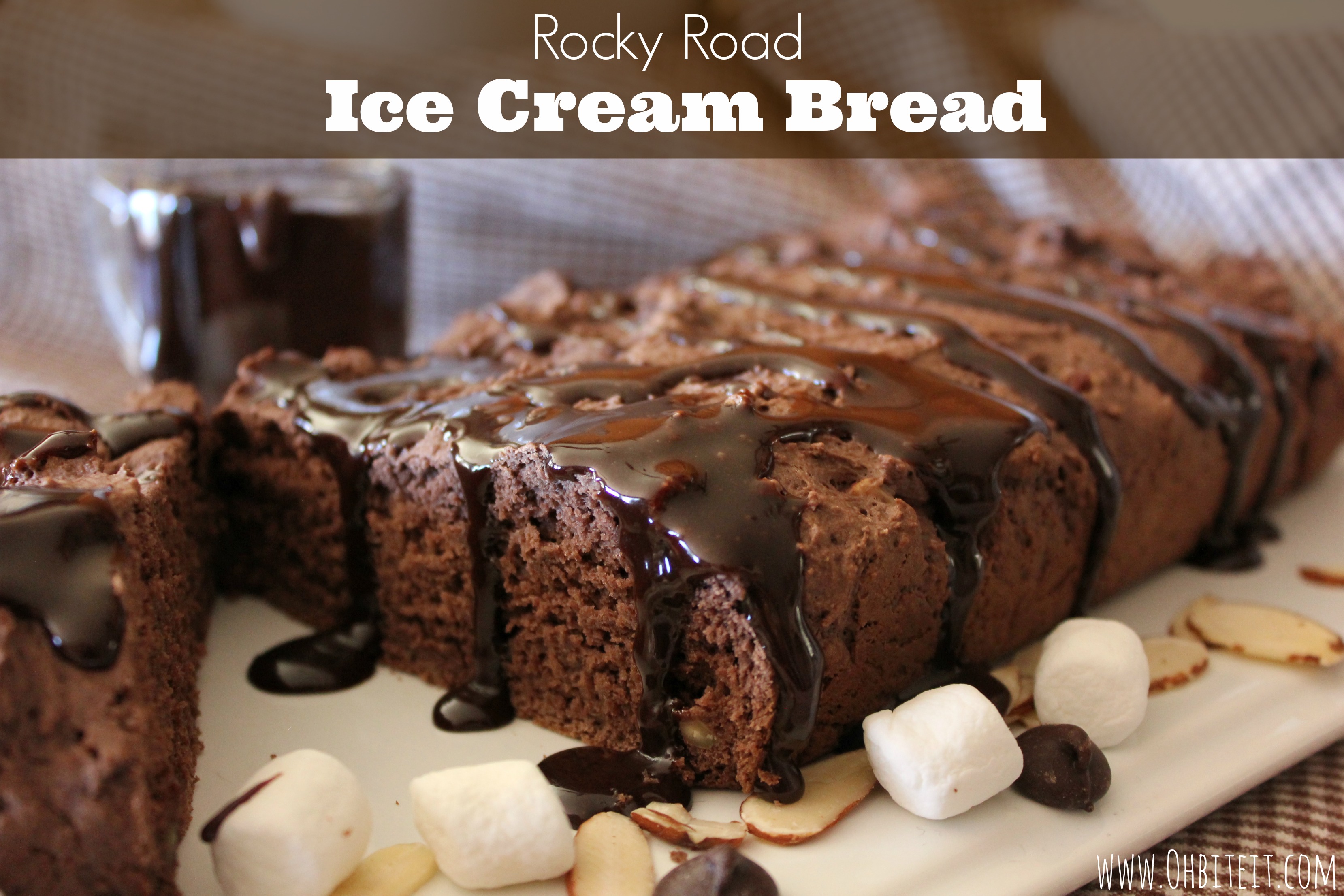 Rocky Road Ice Cream Bread! {Two Ingredients} Oh Bite It