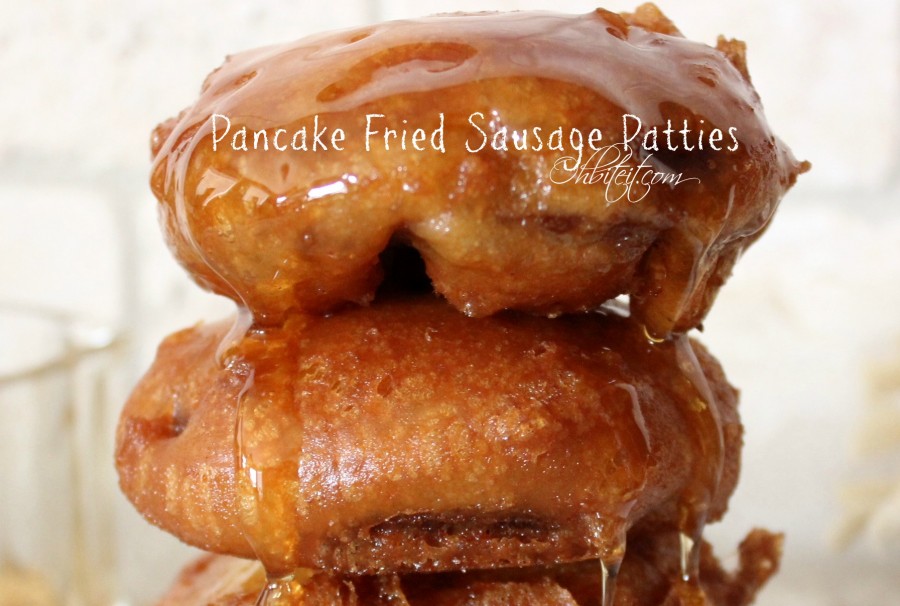 Pancake Fried Sausage Patties! Oh Bite It