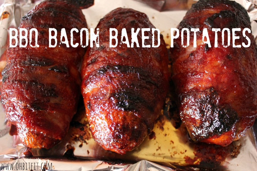 BBQ Bacon Baked Potatoes! Oh Bite It