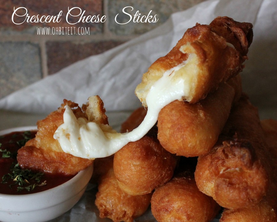 Crescent Cheese Sticks! Oh Bite It