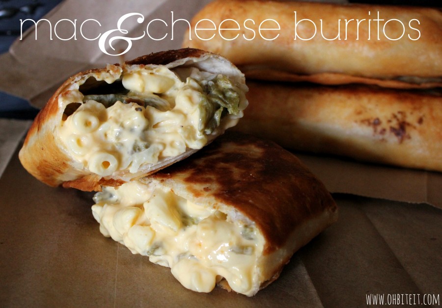 MacnCheese Burritos! Oh Bite It