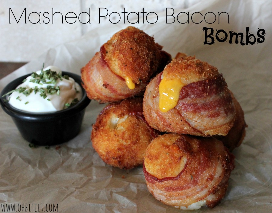 Mashed Potato Bacon Bombs! Oh Bite It