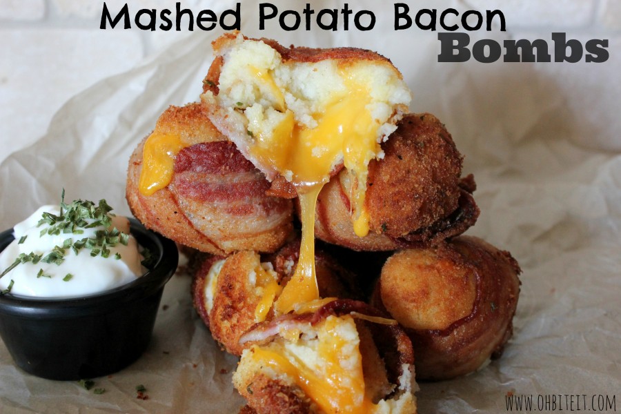 Mashed Potato Bacon Bombs! Oh Bite It