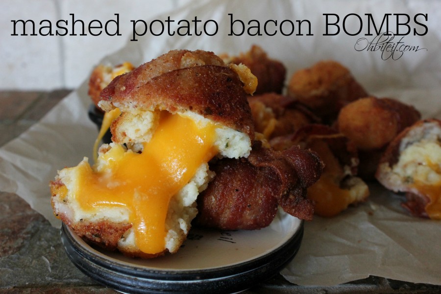 Mashed Potato Bacon Bombs! Oh Bite It