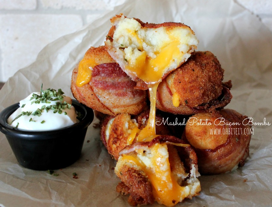 Mashed Potato Bacon Bombs! Oh Bite It