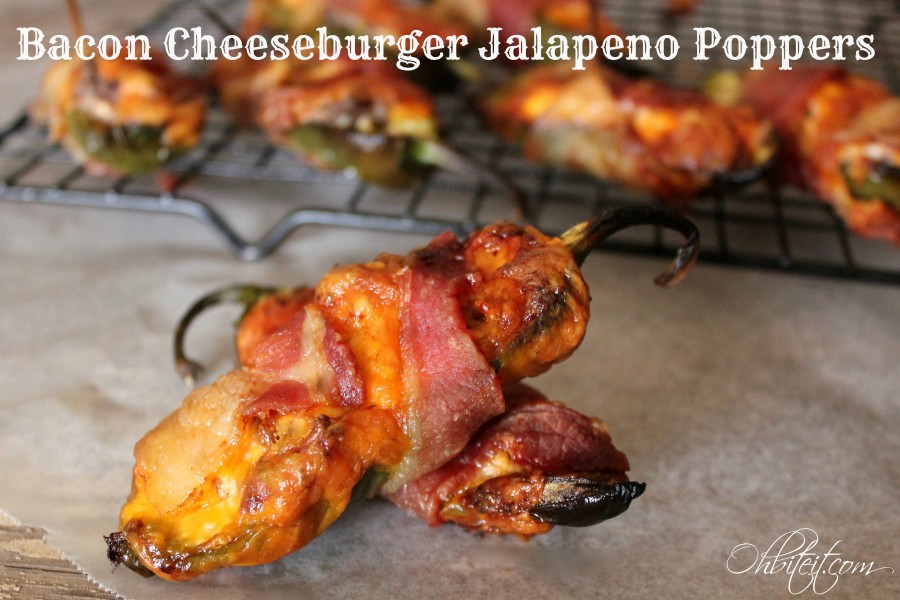 Bacon Cheeseburger Jalapeño Poppers! Oh Bite It