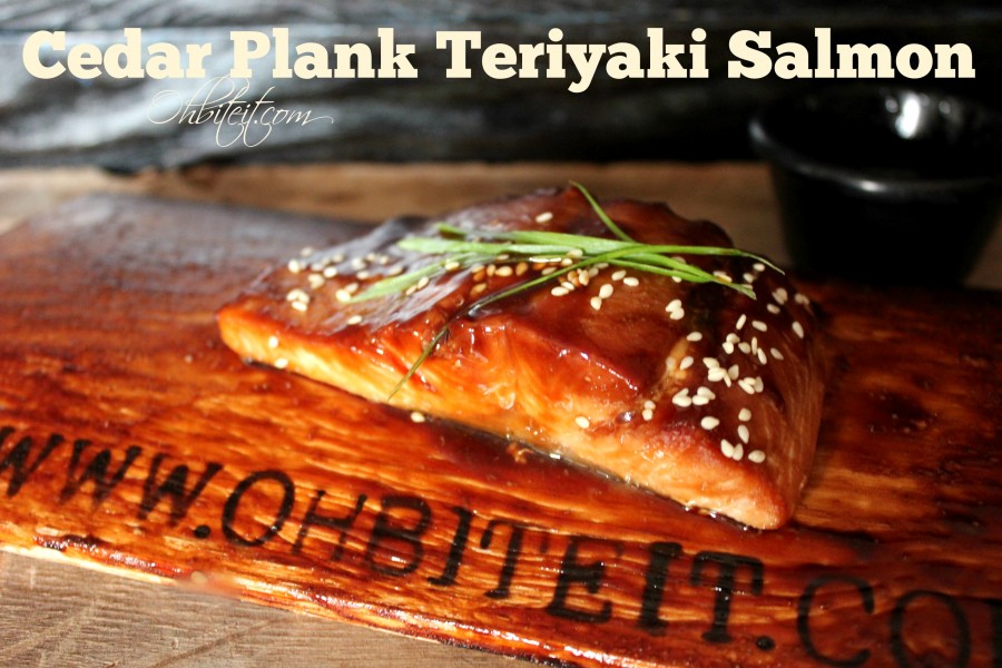 Cedar Plank Teriyaki Salmon! Oh Bite It