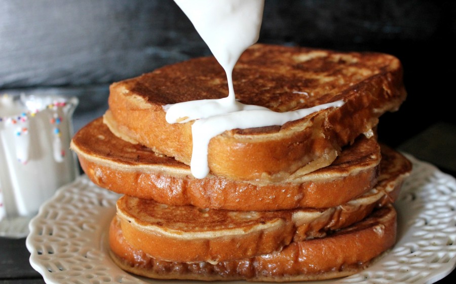 Cake Batter French Toast! Oh Bite It