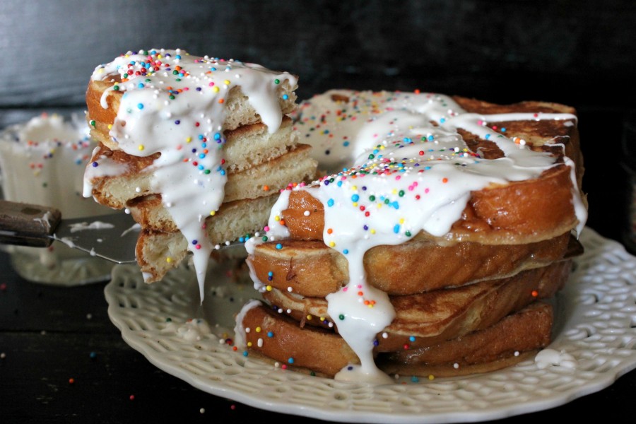 Cake Batter French Toast! Oh Bite It