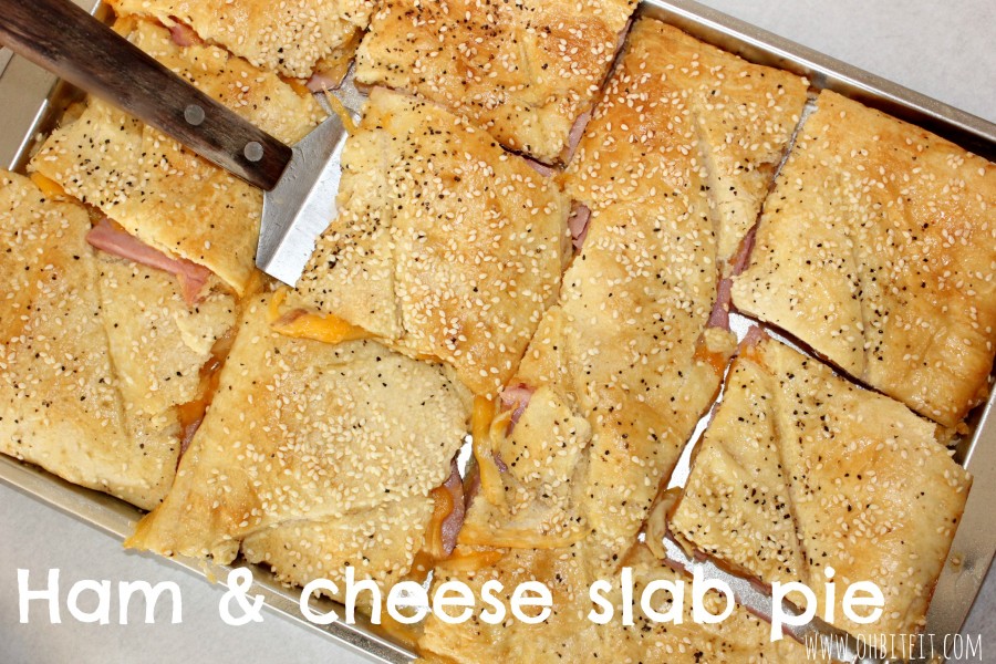 Ham & Cheese Slab Pie! Oh Bite It