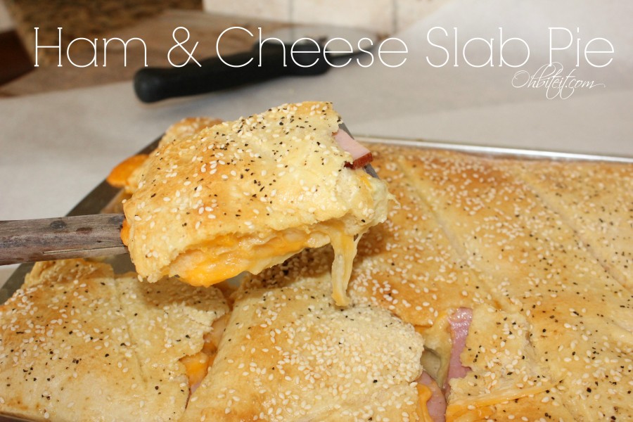 Ham & Cheese Slab Pie! Oh Bite It