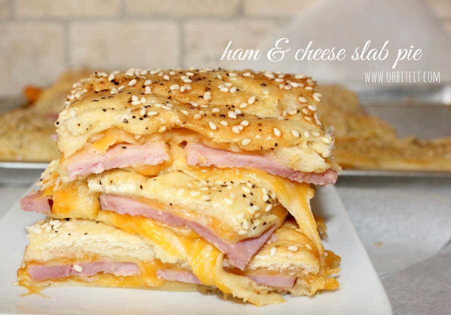 Ham & Cheese Slab Pie! Oh Bite It