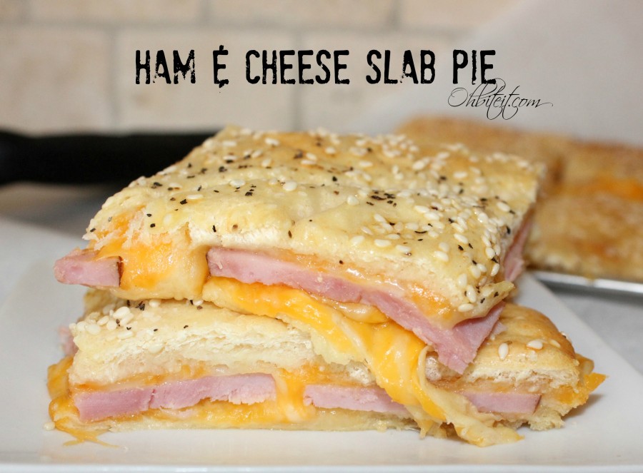 Ham & Cheese Slab Pie! Oh Bite It
