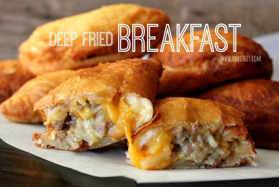 Deep Fried Breakfast! Oh Bite It