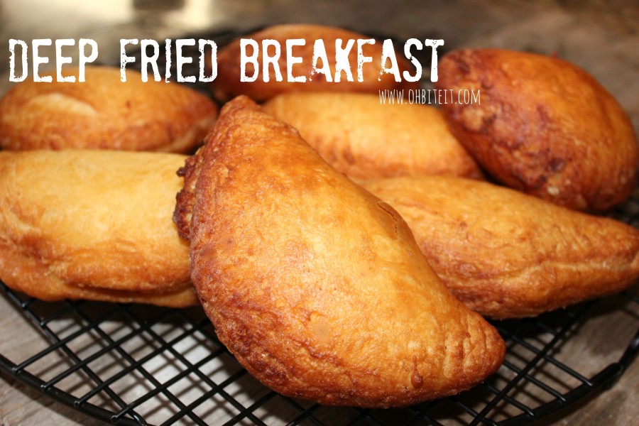 Deep Fried Breakfast! Oh Bite It