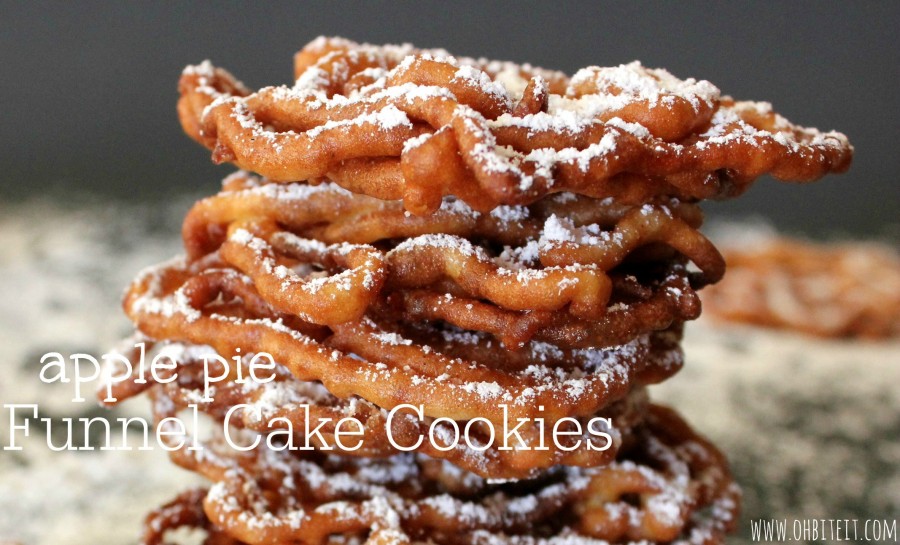 Apple Pie Funnel Cake Cookies! Oh Bite It