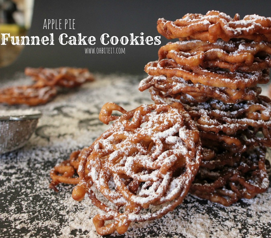 Apple Pie Funnel Cake Cookies! Oh Bite It